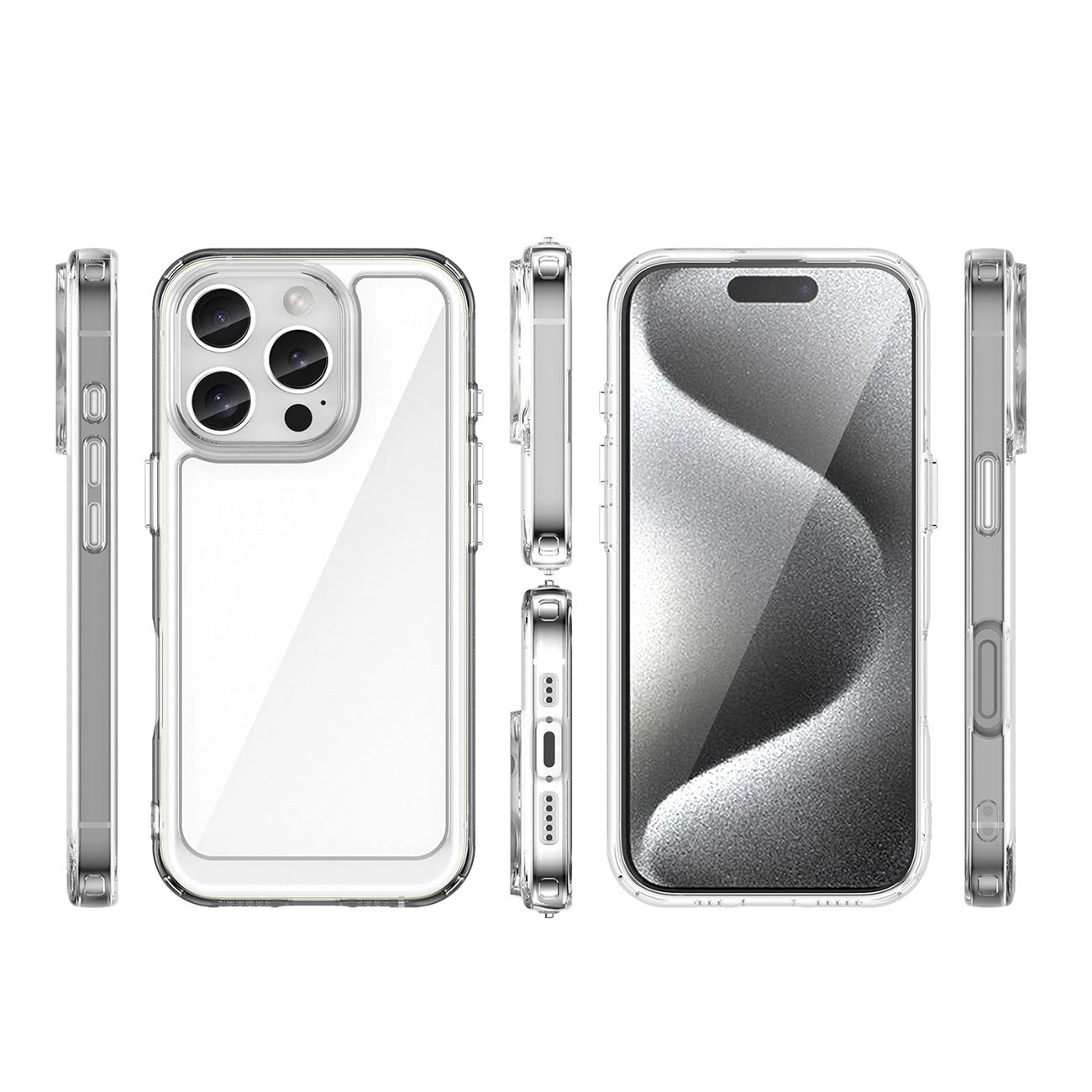 Outer Space Case for iPhone 16e Flexible Frame Cover - Clear_1
