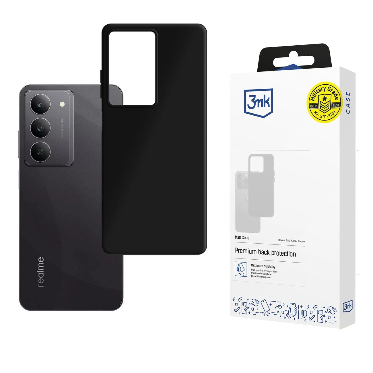 3mk Matt Case for Realme 14x - black_0