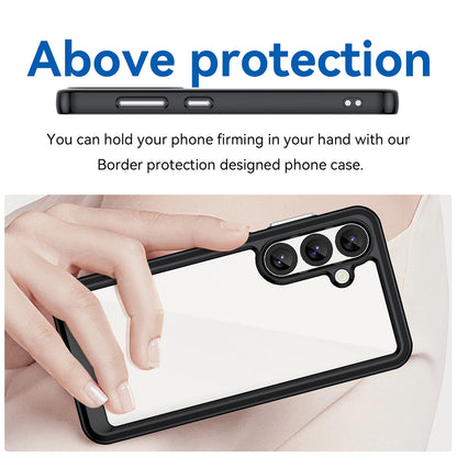 Outer Space Case for Samsung Galaxy S25 Edge Cover with Flexible Frame - Black_3
