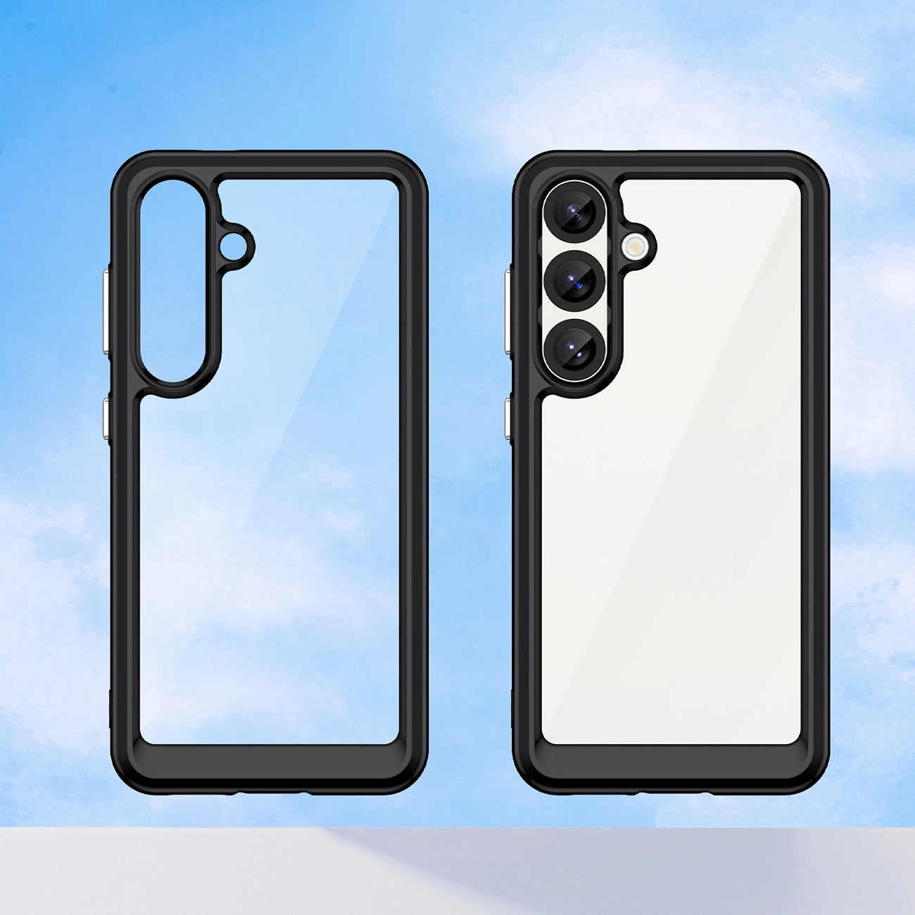 Outer Space Case for Samsung Galaxy S25 Edge Cover with Flexible Frame - Black_7