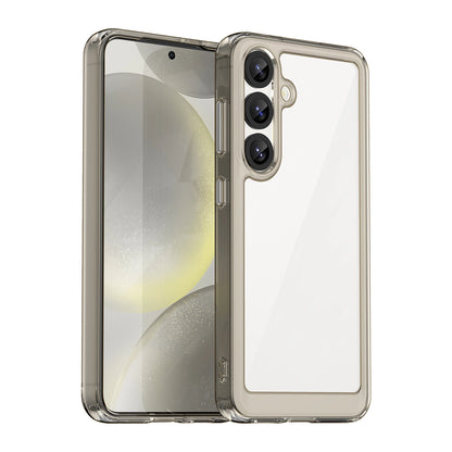 Outer Space Case for Samsung Galaxy S25 Edge Flexible Frame Cover - Translucent, Black_0