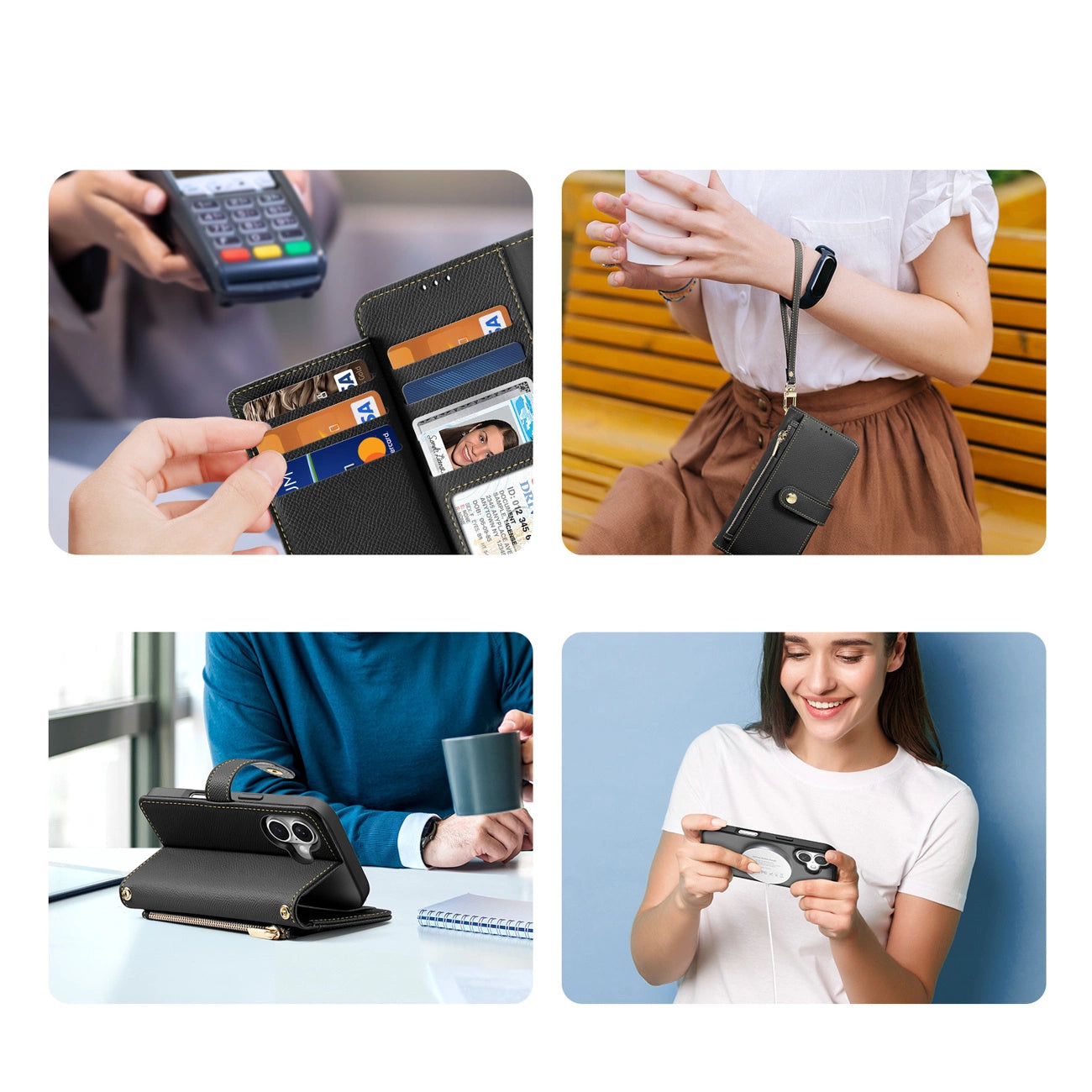 Dux Ducis Lawa Leather Case for iPhone 16 - Black_3