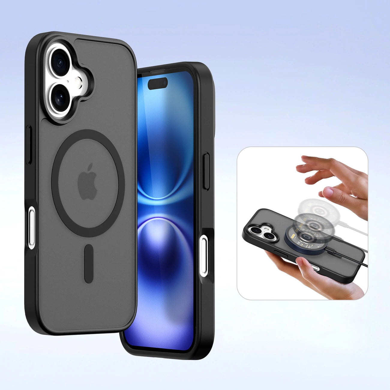 Dux Ducis Lawa Leather Case for iPhone 16 - Black_5