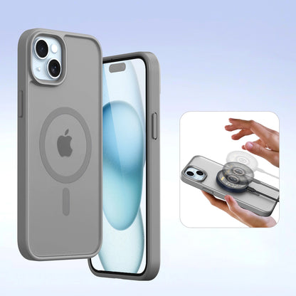 Dux Ducis Lawa Leather Case for iPhone 15 - Gray_6