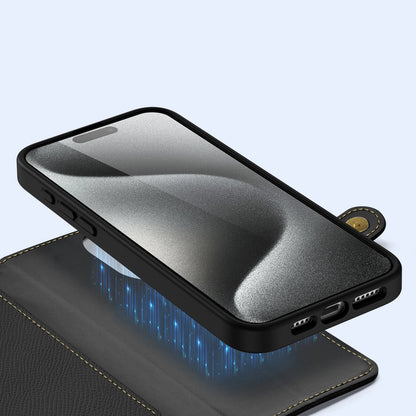 Dux Ducis Lawa Leather Case for iPhone 15 Pro - Black_5