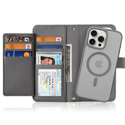 Dux Ducis Lawa Leather Case for iPhone 15 Pro - Gray_1