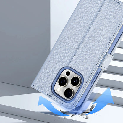 Dux Ducis Lawa Leather Case for iPhone 15 Pro - Blue_10