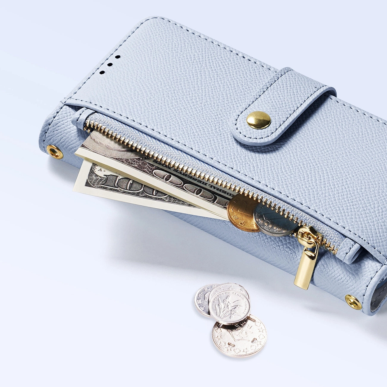 Dux Ducis Lawa Leather Case for iPhone 15 Pro Max - Blue_8