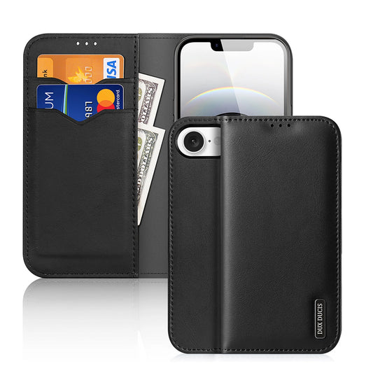 Dux Ducis Hivo iPhone 16e Case with Flip and RFID Protection - Black_0