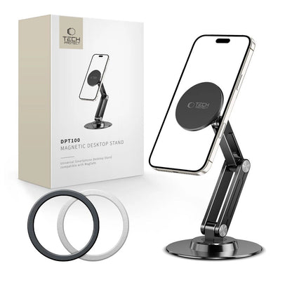 Tech-Protect DPT100 Magnetic MagSafe Desk Phone Holder - Black_0