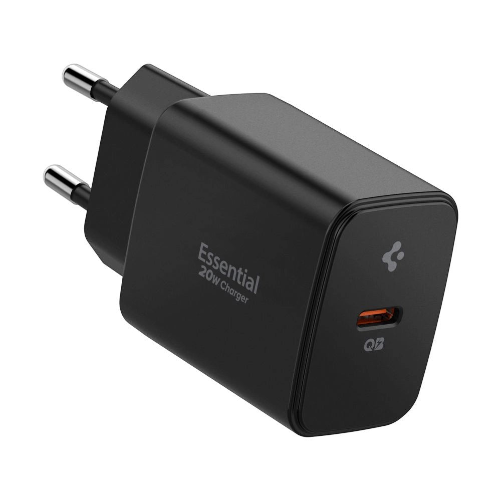 Spigen Essential EE201EU USB-C 20W Wall Charger - Black_0