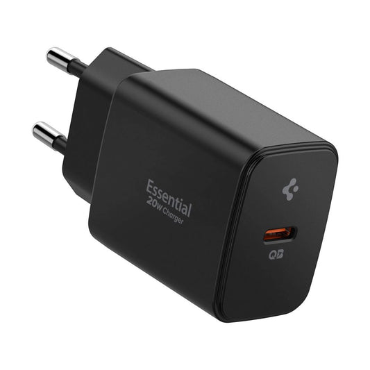 Spigen Essential EE201EU USB-C 20W Wall Charger - Black_0