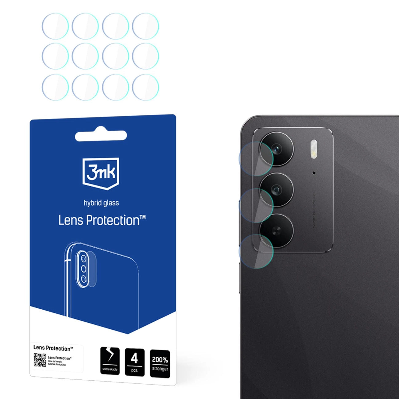 Camera Lens Glass 3mk Lens Protection for Realme C75x_0