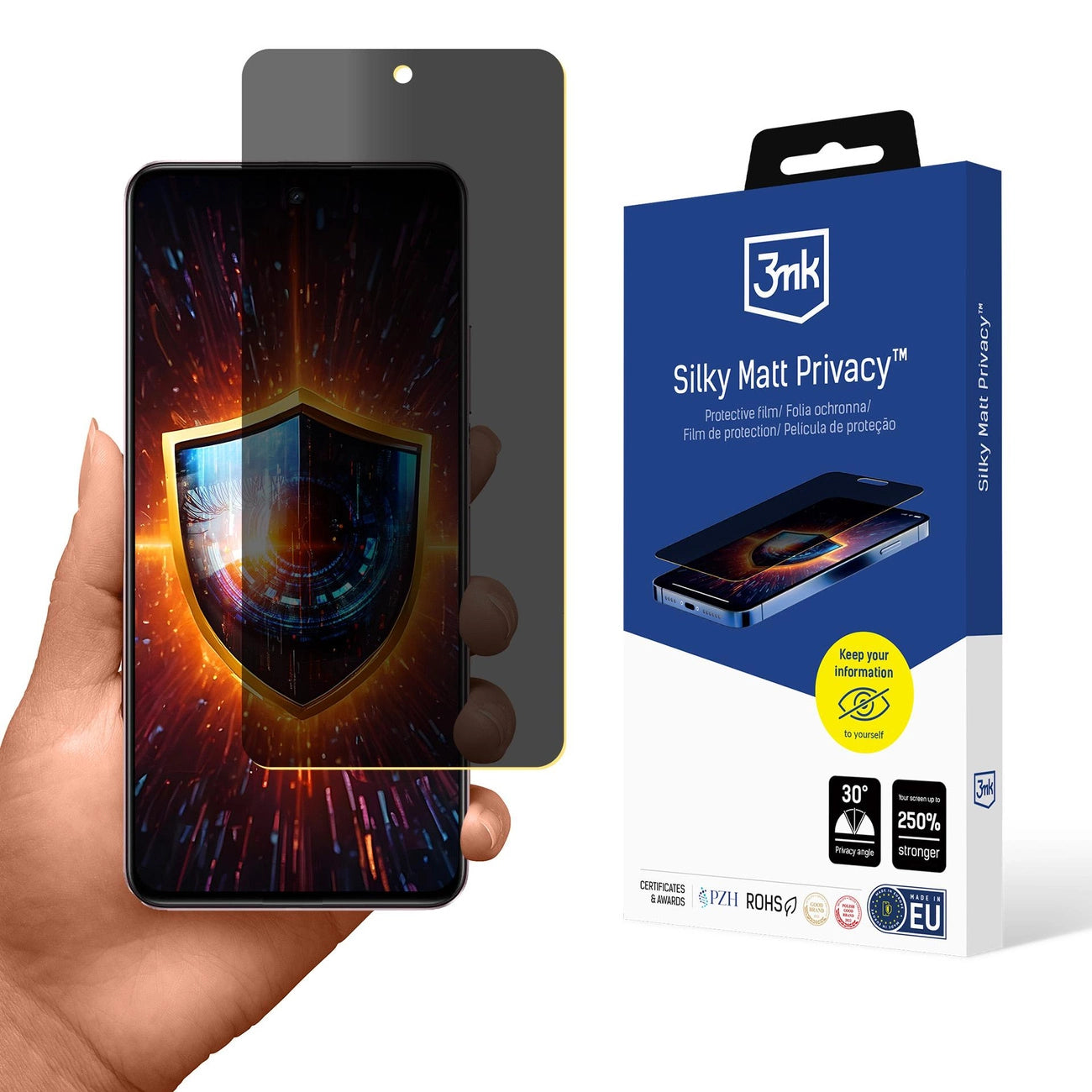 3mk Silky Matt Privacy Privacy Screen Protector for Realme C75x_0