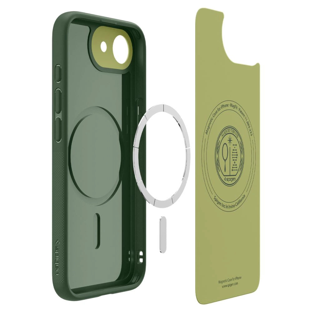 Spigen Nano Pop MagSafe iPhone 16e Case - Matte Green_5