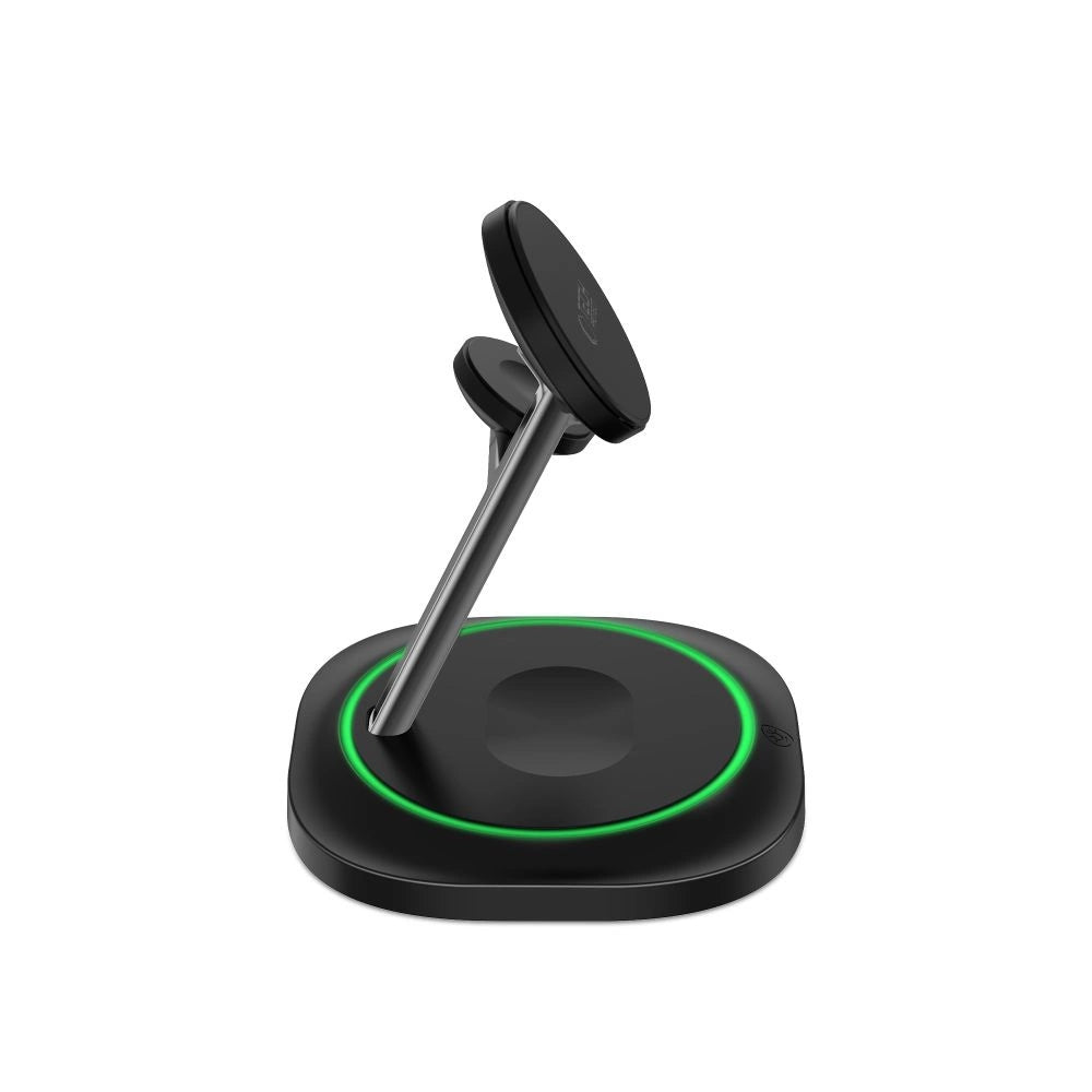 Tech-Protect QI15W-A46 3in1 Magnetic MagSafe Inductive Charger - Black_4