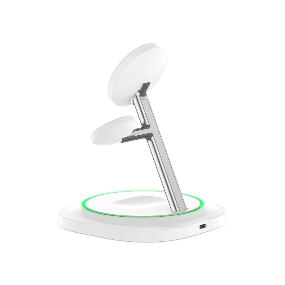 Tech-Protect QI15W-A46 3in1 Magnetic MagSafe Inductive Charger - White_5