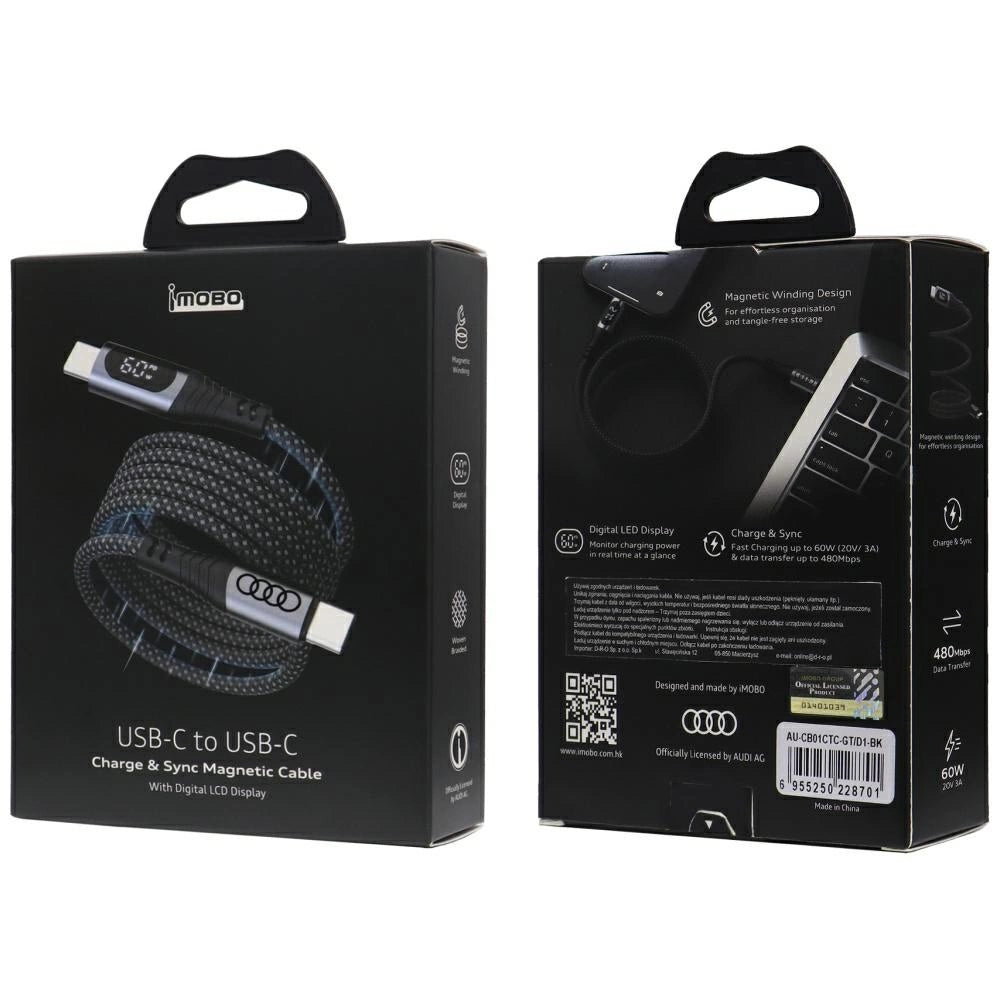 USB-C / USB-C Audi 2.0 Cable 20V 3A 60W - Black_3