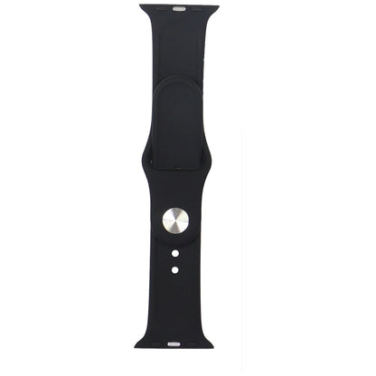Audi Geometric Pattern Silicone Watch Strap for Apple Watch 40 / 41 / 42 mm - black_1