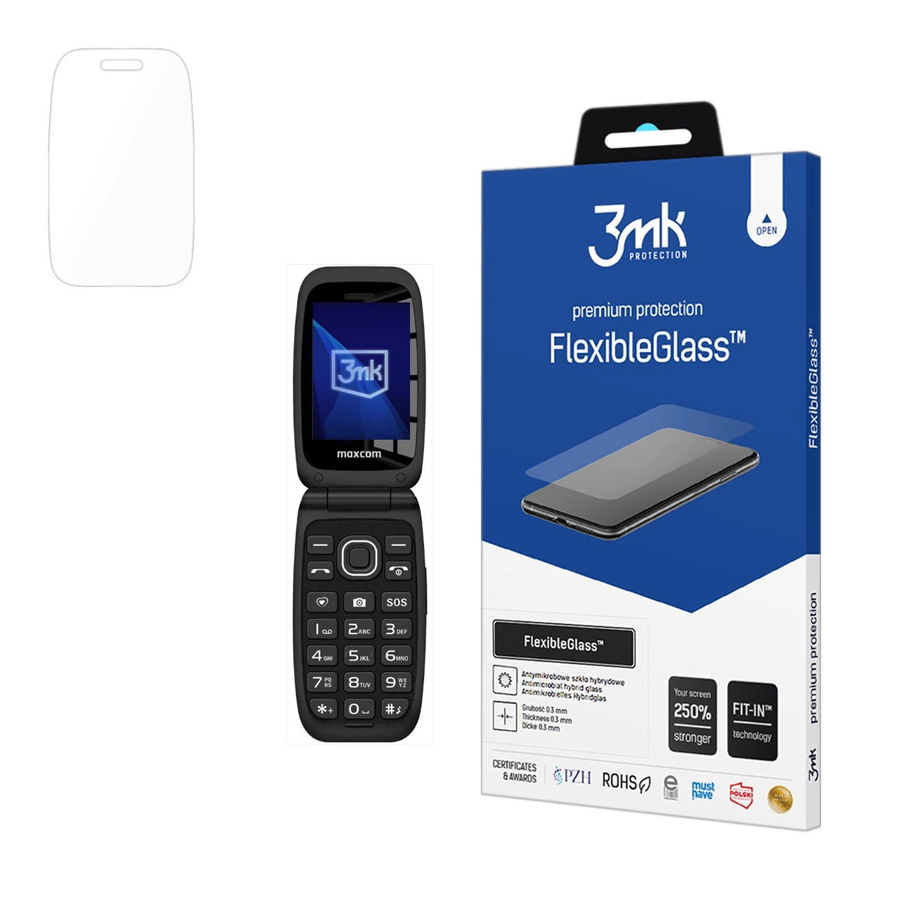 Hybrid glass 3mk FlexibleGlass on Maxcom Comfort MM828_0