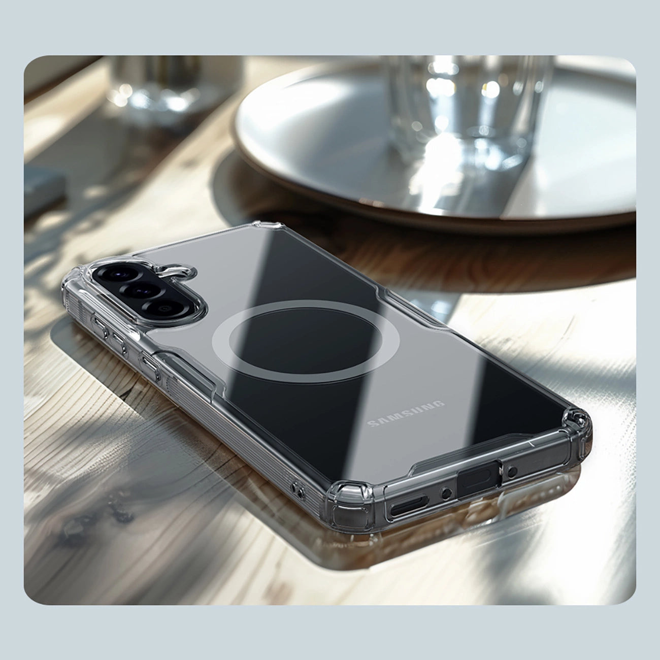 Nillkin Nature Pro Magnetic Case for Samsung Galaxy A56 5G - Transparent_10