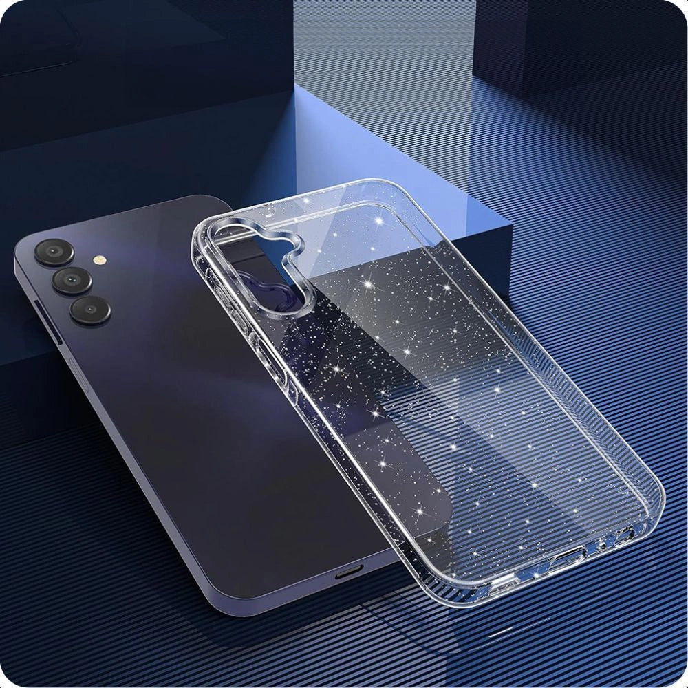 Tech-Protect FlexAir Case for Samsung Galaxy A56 5G - Clear Glitter_3