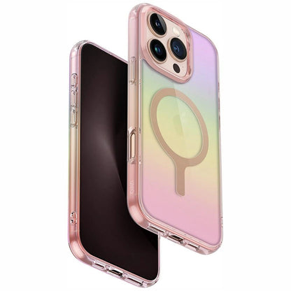 Uniq Iridescia Magclick Charging Case for iPhone 16 Pro - Pink_0