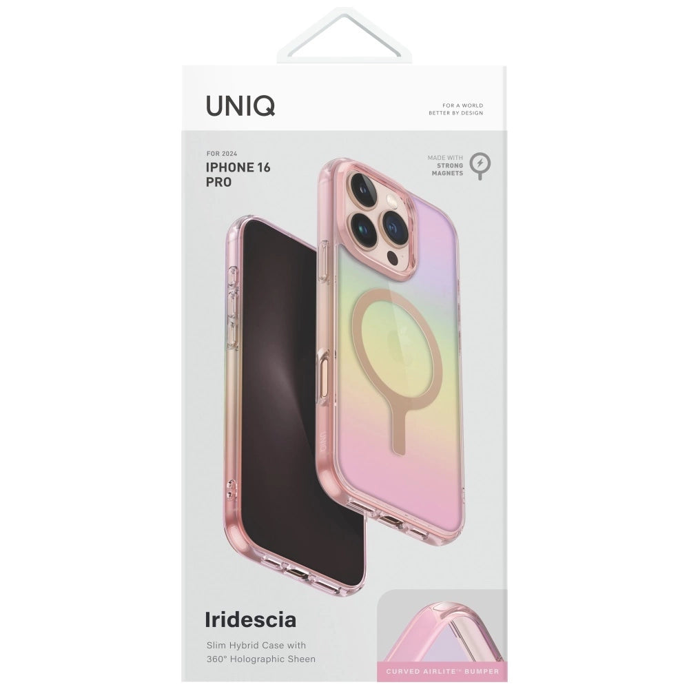 Uniq Iridescia Magclick Charging Case for iPhone 16 Pro - Pink_3
