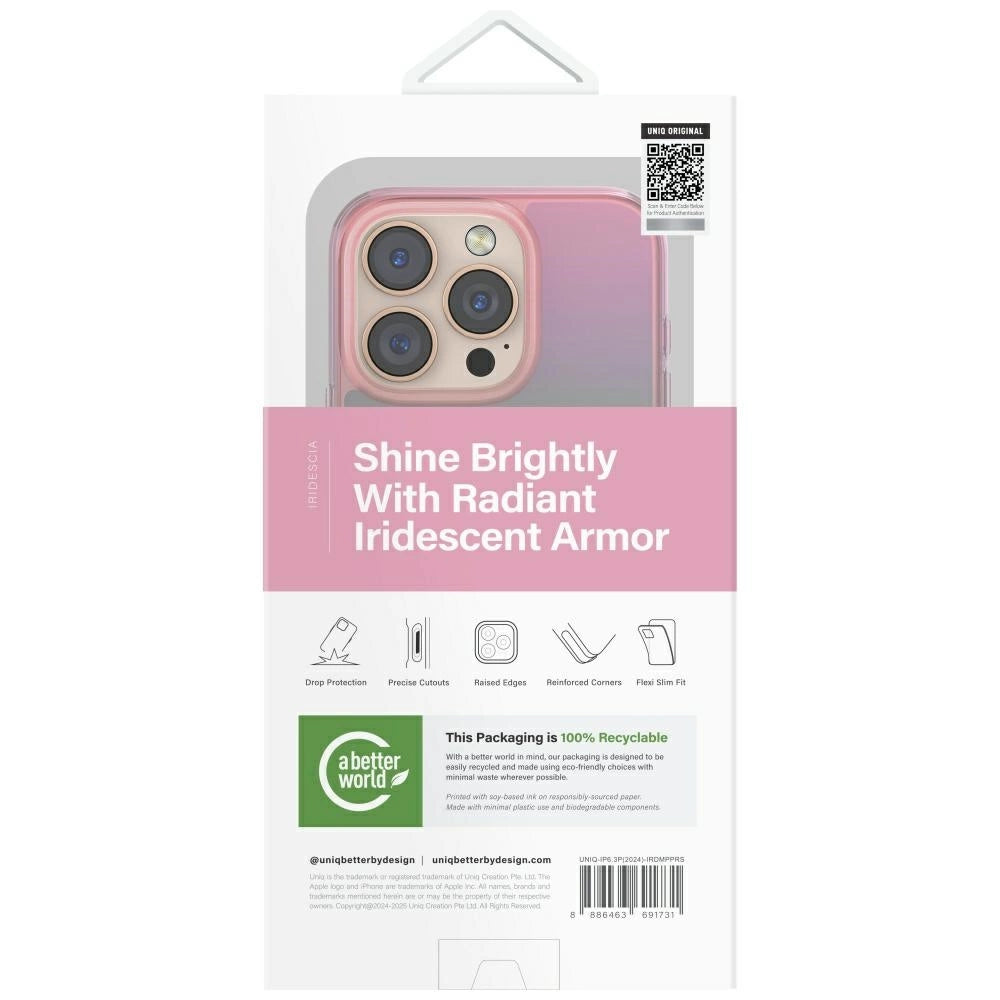 Uniq Iridescia Magclick Charging Case for iPhone 16 Pro - Pink_4