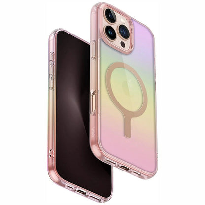 Uniq Iridescia Magclick Charging Case for iPhone 16 Pro Max - Pink_0