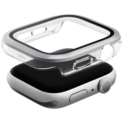 Uniq Voute Tempered Glass Case for Apple Watch 10 42 mm - Silver_1