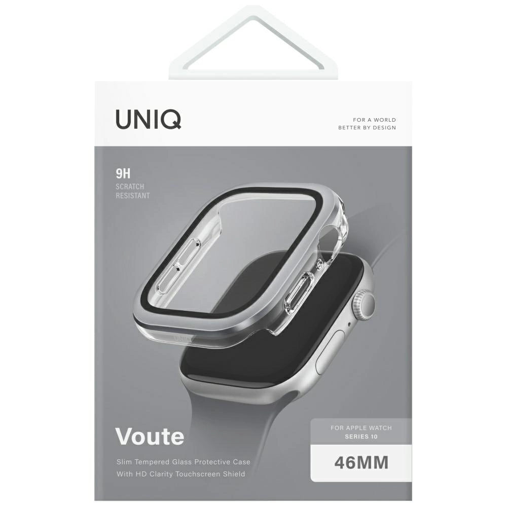 Uniq Voute tempered glass case for Apple Watch 10 46 mm - silver_4