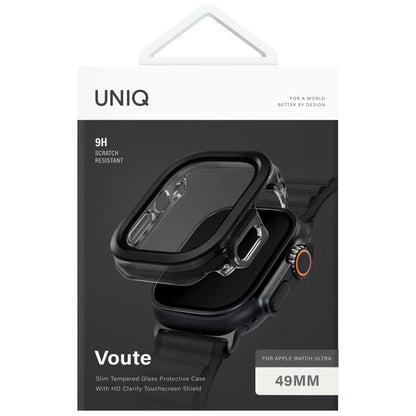 Uniq Voute Tempered Glass Case for Apple Watch Ultra 49mm - Black_4