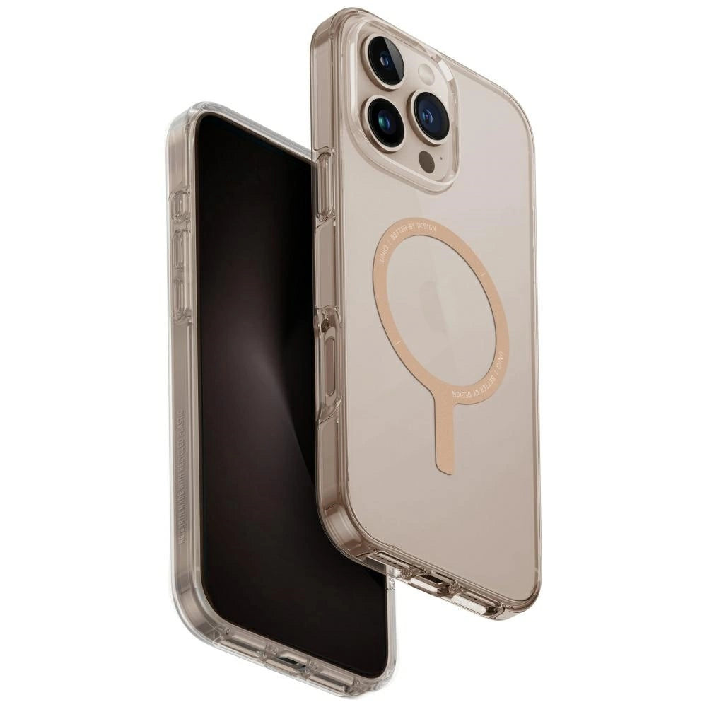 Uniq Clario Magclick Charging Case for iPhone 16 Pro Max - Transparent Gold_0