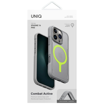 Uniq Combat Active Magclick Charging Case for iPhone 16 Pro - Gray_4