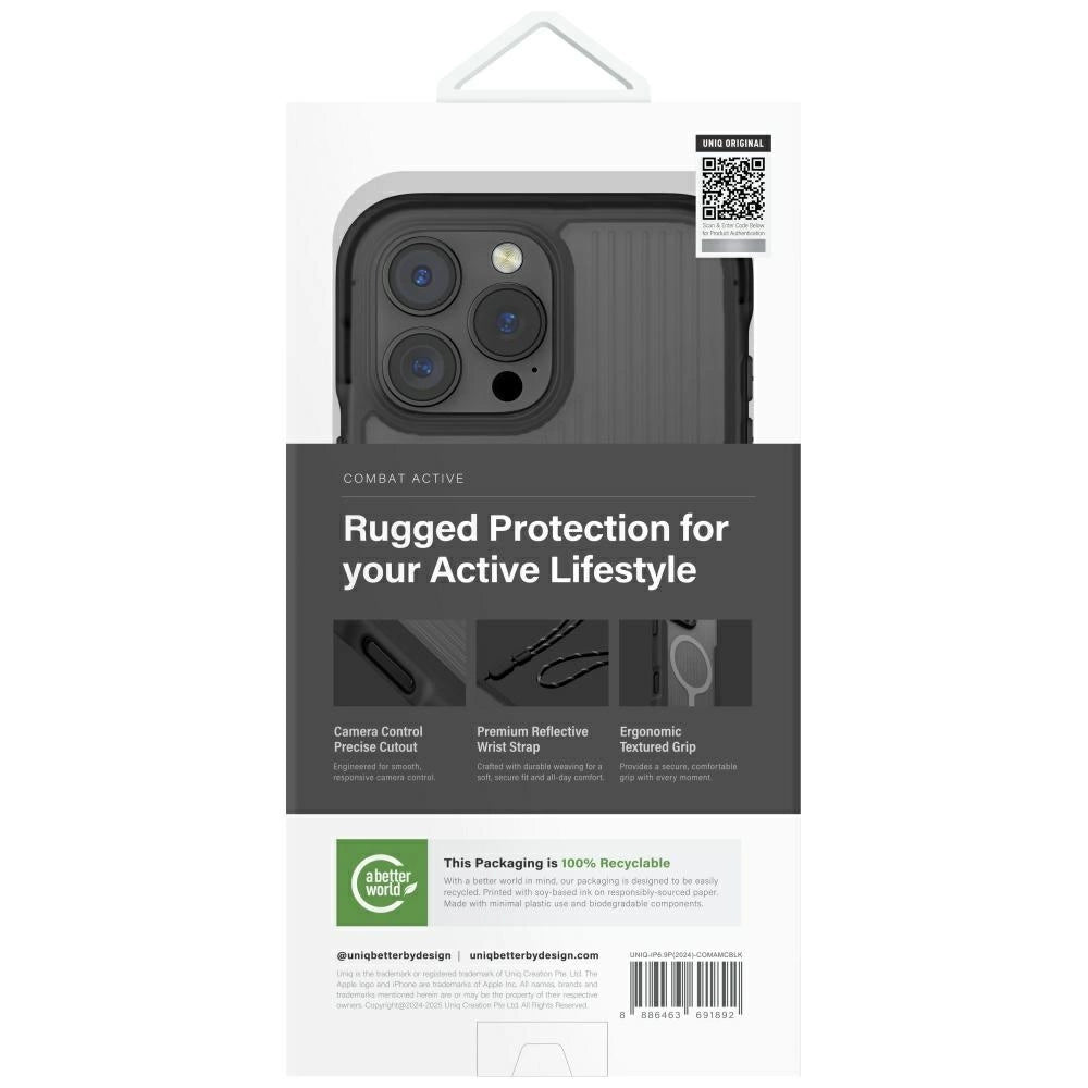 Uniq Combat Active Magclick Charging Case for iPhone 16 Pro Max - Black_5