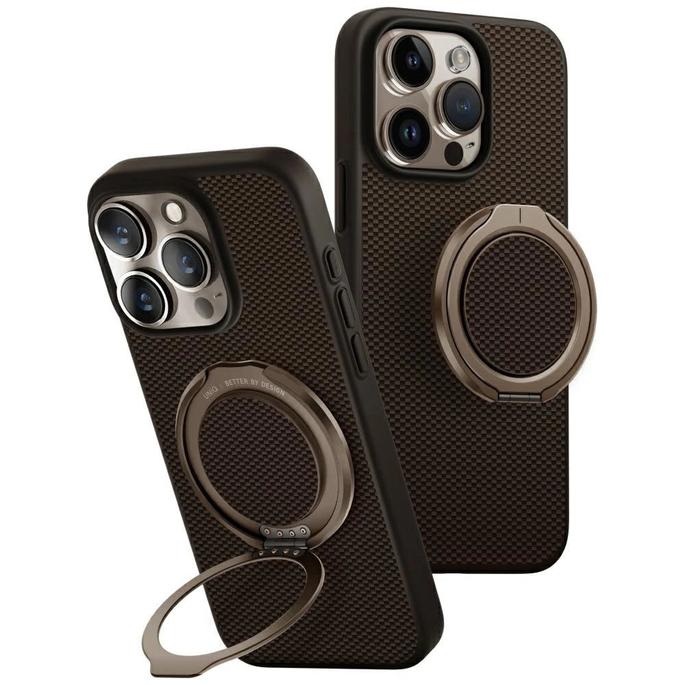Uniq Keva Air Magclick Charging GripFit Case for iPhone 16 Pro - Brown_0