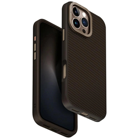 Uniq Keva Max Magclick Charging Camera Stand Case for iPhone 16 Pro Max - Brown_0
