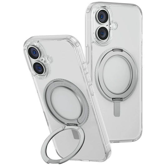 Uniq Swivix 360 Rotating Kickstand Case for iPhone 16 Plus - Clear_0