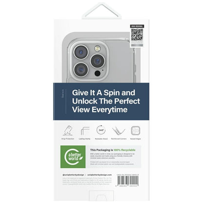Uniq Swivix 360 Rotating Kickstand Case for iPhone 16 Pro - Clear_4