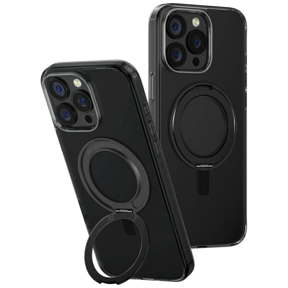 Uniq Swivix 360 Rotating Kickstand Case for iPhone 16 Pro Max - Black_0