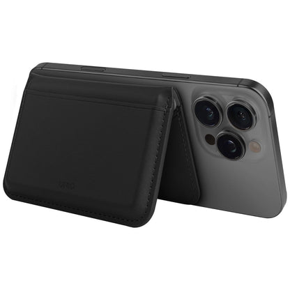 Uniq Lyden DS RFID Magnetic Wallet with Phone Stand - Black_2