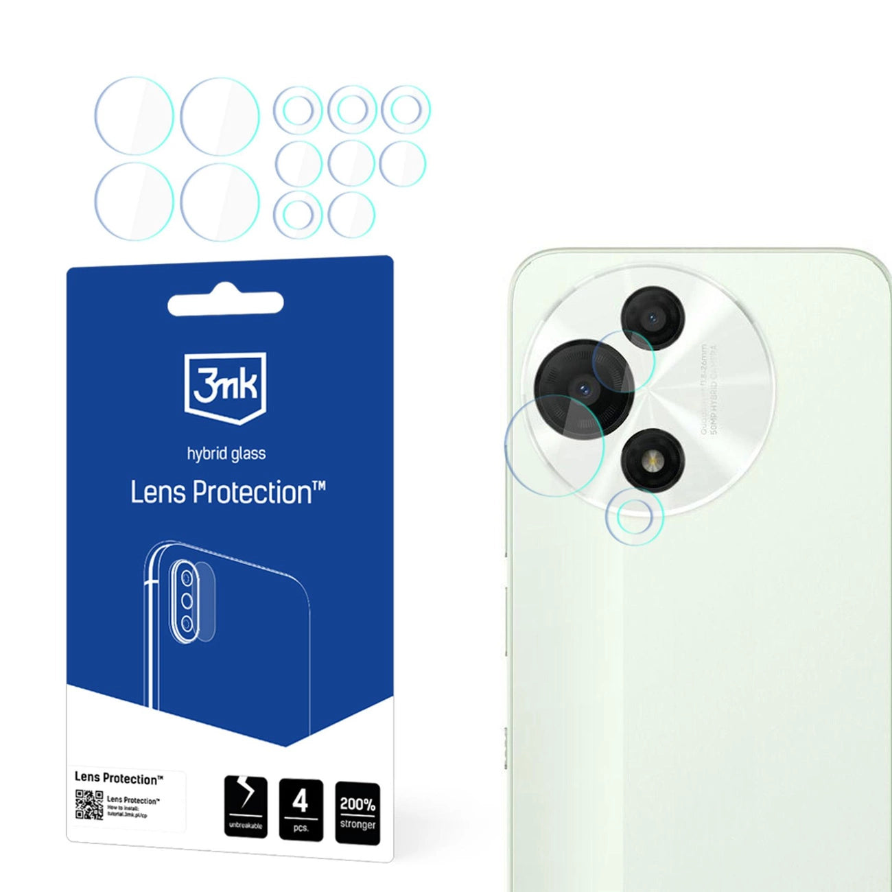 Camera Lens Glass 3mk Lens Protection for TCL 60 5G / 60R 5G / 60 SE NXTPAPER 5G_0