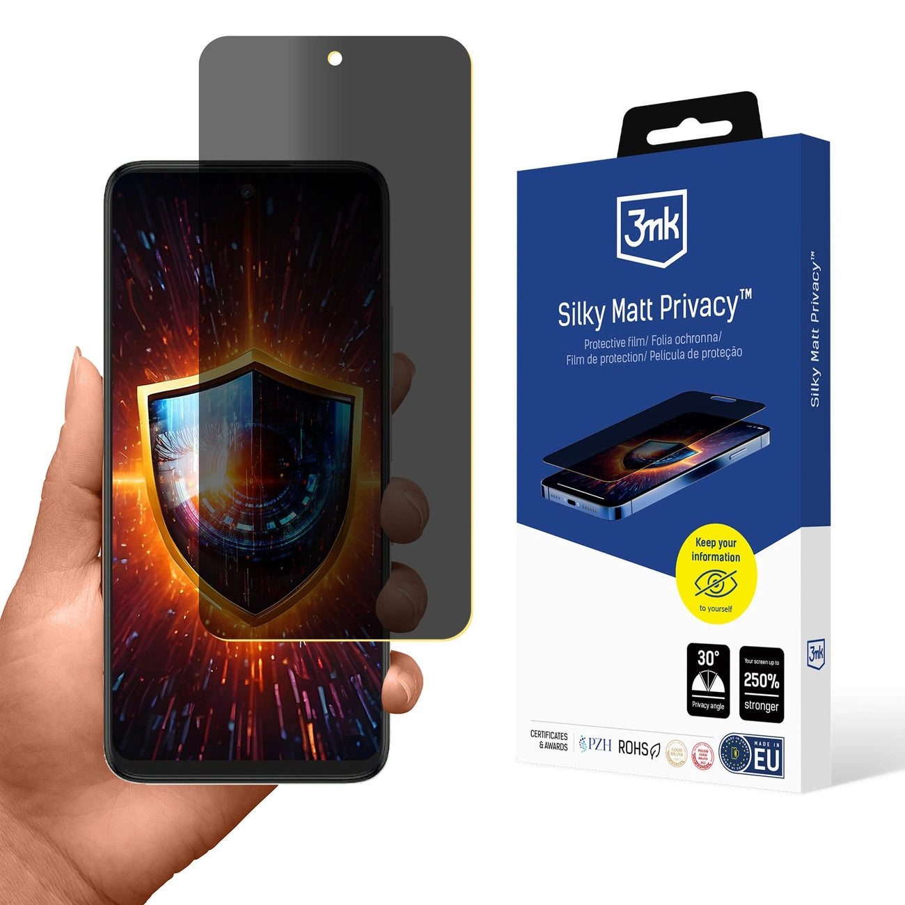 Privacy Screen Protector 3mk Silky Matt Privacy for TCL 60 5G / 60R 5G / 60 SE NXTPAPER 5G_0