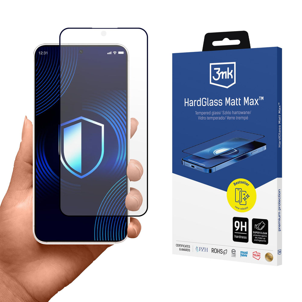 3mk HardGlass Matt Max Tempered Glass for Samsung Galaxy S25 Edge_0