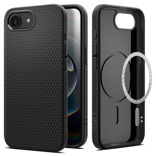 Spigen Liquid Air Mag MagSafe iPhone 16e Case - Matte Black_0