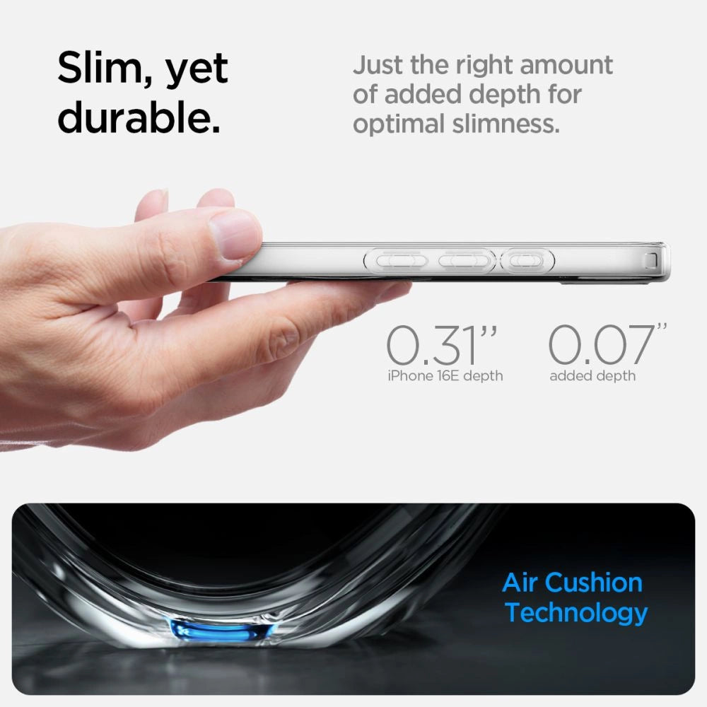 Spigen Liquid Crystal Mag MagSafe iPhone 16e Case - Clear_13