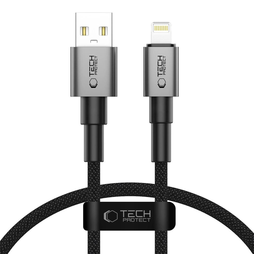 Tech-Protect Ultraboost DNA USB-A / Lightning cable 12W/2.4A 25 cm - gray_0