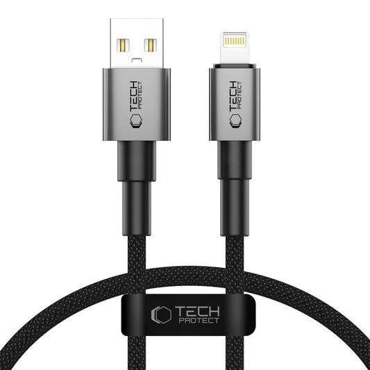 Tech-Protect Ultraboost DNA USB-A / Lightning cable 12W/2.4A 25 cm - gray_0