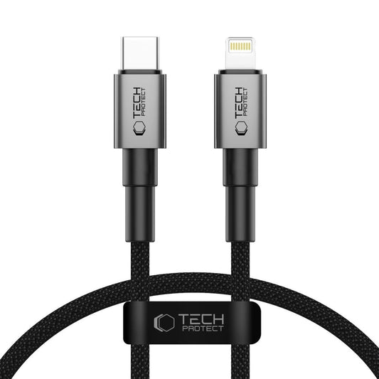 Tech-Protect Ultraboost DNA USB-C / Lightning PD27W/3A cable 25 cm - gray_0